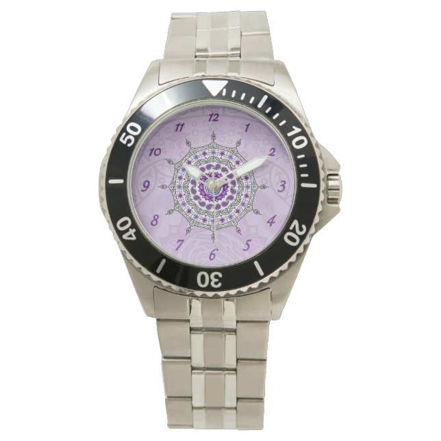 Reloj De Pulsera Mehndi Fantasy Silver Watch (Anverso)