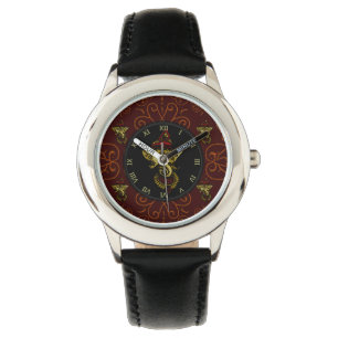 Reloj De Pulsera Mehndi Ganesha (Rojo)