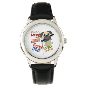 Reloj De Pulsera Mejor Amigo de Pug Dog