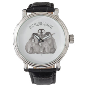 Reloj De Pulsera Mejor Amigos para siempre Emperador Pingüino Acua