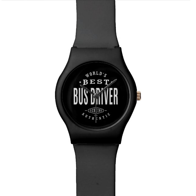 Reloj De Pulsera Mejor Conductor de Autobuses del Mundo (De cerca)