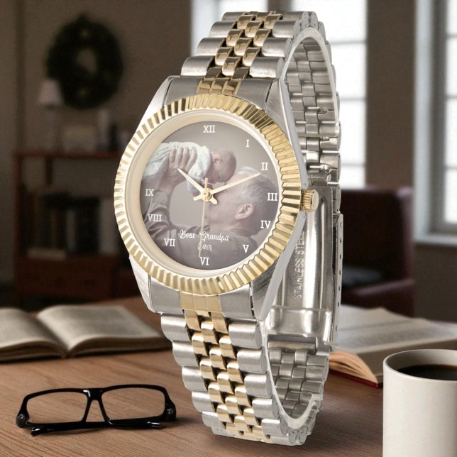 Reloj De Pulsera Mejor foto del abuelo jamás Personalizado crea tu  (Subido por el creador)