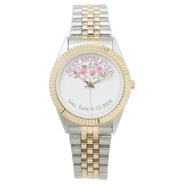 Reloj De Pulsera Mejor Mamá Personalizada (Anverso)