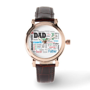 Reloj De Pulsera Mejor Nube de Palabras de Papá