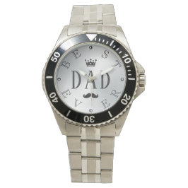 Reloj De Pulsera MEJOR PADRE ALGÚN degradado plateado