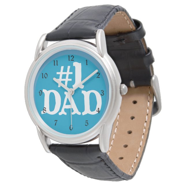 Reloj De Pulsera Mejor Papá Azul (Angular)