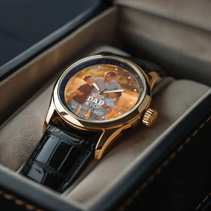 Reloj De Pulsera "Mejor Papa nunca", control fotográfico personaliz