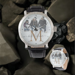 Reloj De Pulsera Mejor Papá, Personaliza Tu Nombre, Foto