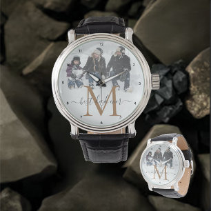 Reloj De Pulsera Mejor Papá, Personaliza Tu Nombre, Foto