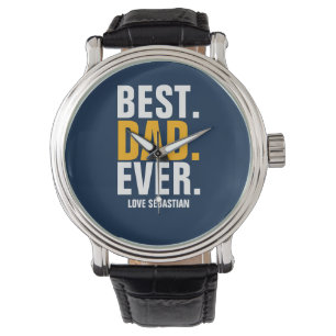 Reloj De Pulsera Mejor Papá Personalizado
