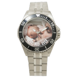 Reloj De Pulsera Mejor Papá Personalizado, Foto  