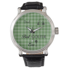 Reloj De Pulsera Mejor Placa Verde Golfer