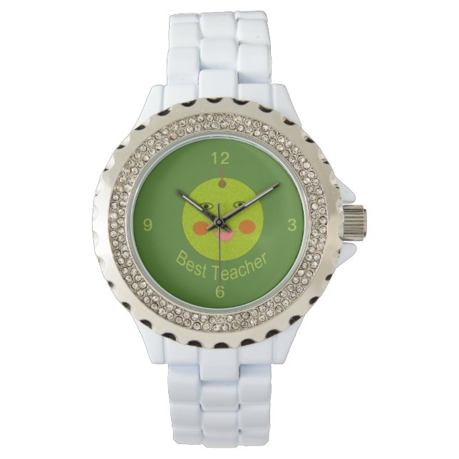 Reloj De Pulsera Mejor profesor feliz Apple Watch (Anverso)