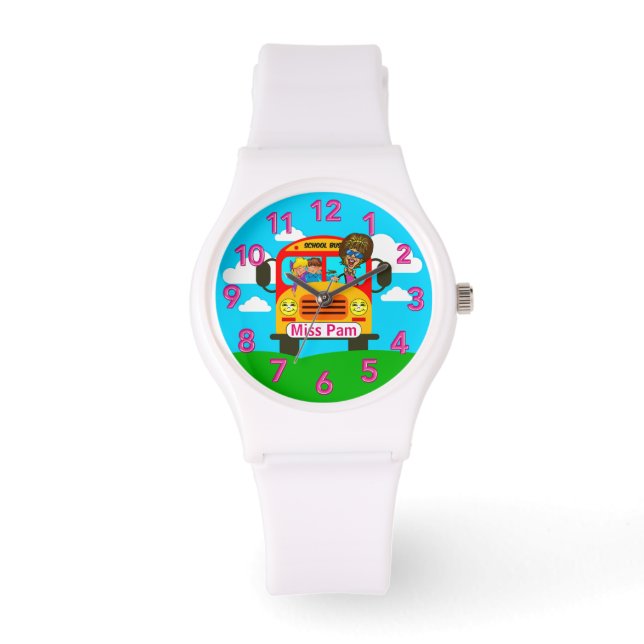 Reloj De Pulsera Mejores obsequios de conductores de autobús PERSON (Anverso)