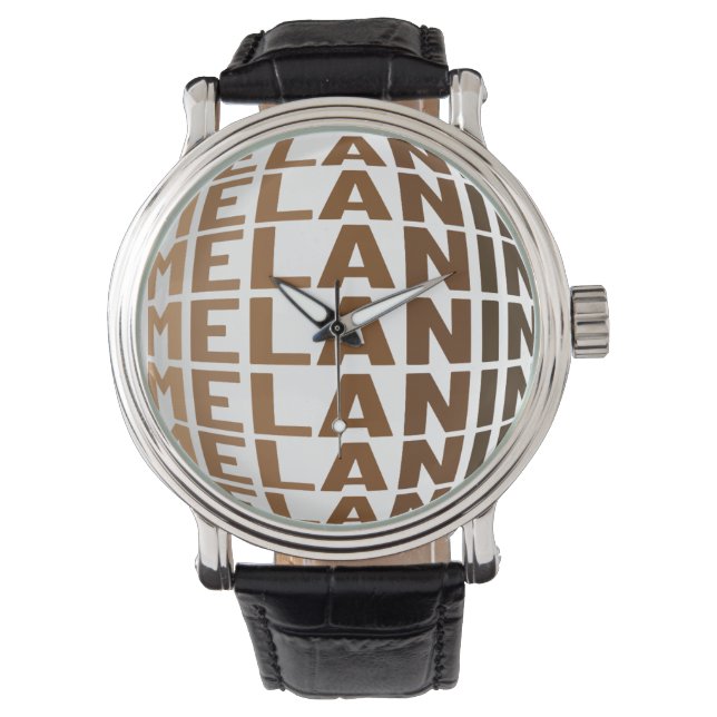 Reloj De Pulsera Melanin Poppin Black History Mono Bruh Sista (Anverso)