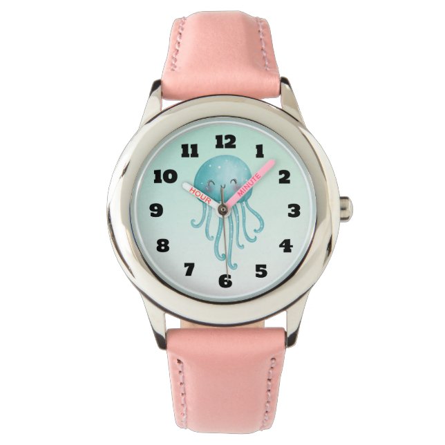 Reloj De Pulsera Melocote azul-verde dulce (Anverso)