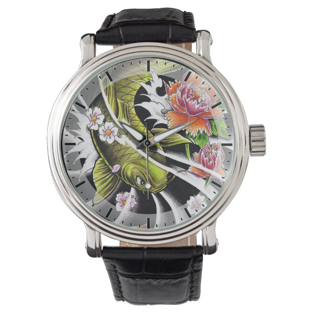 Reloj De Pulsera Melocoyris chicha negra japonesa de Guay (Anverso)