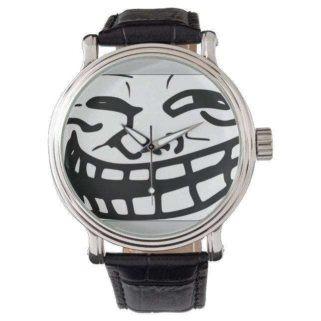 Reloj De Pulsera Meme Gracioso (Anverso)