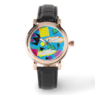 Reloj De Pulsera Memphis Style 80 Abstract Color claro cuadrado