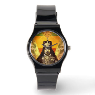 Reloj De Pulsera Menen Asfaw Haile Selassie Su Majestad Jah Rastafa