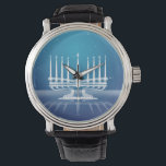 Reloj De Pulsera Menorah iluminado II<br><div class="desc">Ilustraciones originales por Thedustyphoenix. http://www.thedustyphoenix.com</div>
