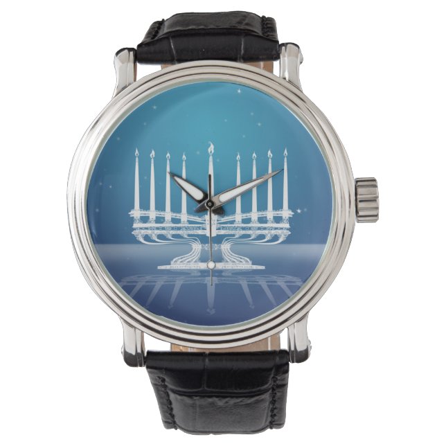 Reloj De Pulsera Menorah iluminado II (Anverso)