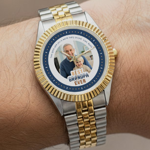 Reloj De Pulsera Mensaje de Foto Personalizado Mejor Abuelo del Mun