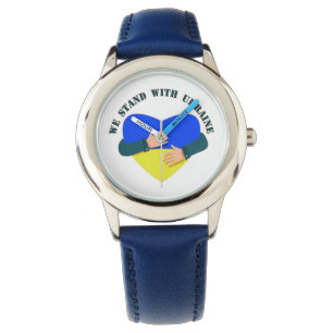Reloj De Pulsera Mensaje inspirador Estamos con Ucrania
