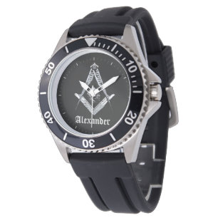 Reloj De Pulsera Mentes masónicas (Silvery)