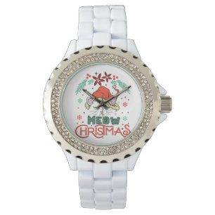 Reloj De Pulsera Meow Navidades, Feliz Navidad