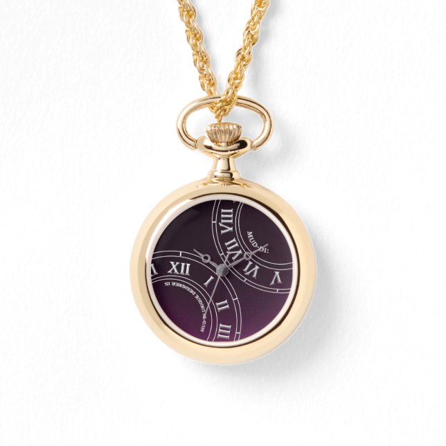 Reloj De Pulsera Merlot Shadow RN Necklace Watch (Anverso)