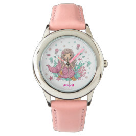 Reloj De Pulsera Mermaid Cute Kids Watch