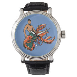 Reloj De Pulsera Merman Riding Lobster Watch