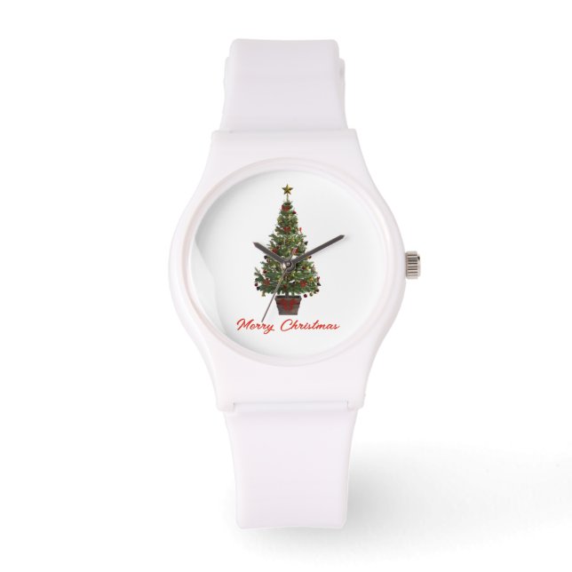 Reloj De Pulsera Merry Christmas. Christmas Tree (Anverso)