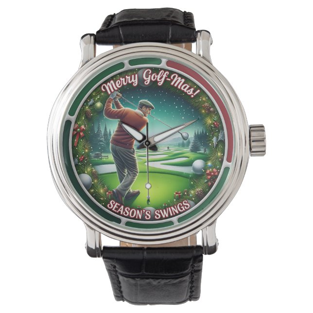 Reloj De Pulsera Merry Golf-Mas Holiday Golf (Anverso)