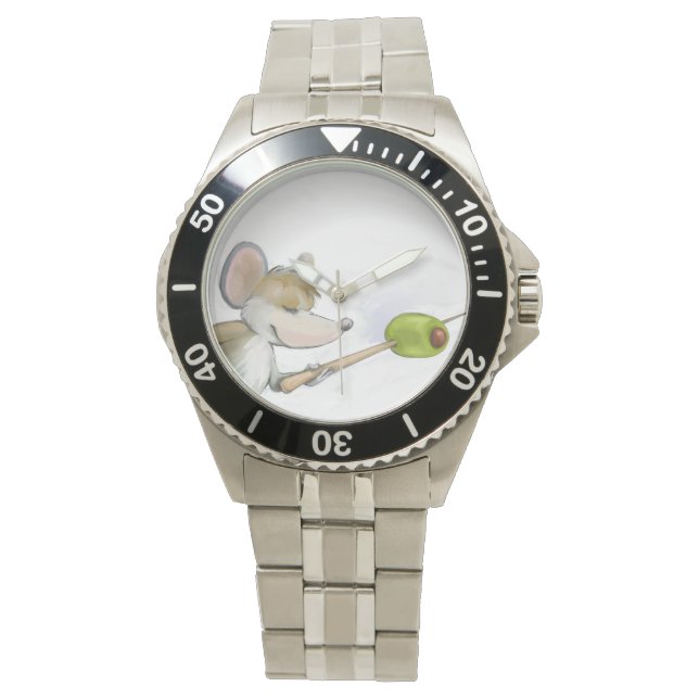 Reloj De Pulsera Merry Mouse Moe con Olive Watch (Anverso)