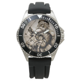 Reloj De Pulsera Merry Old Santa Claus