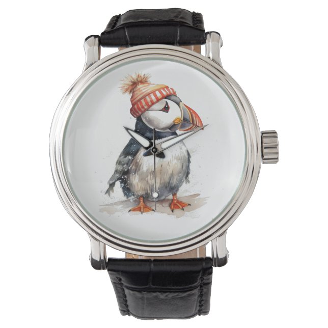 Reloj De Pulsera Merry Puffin (Anverso)