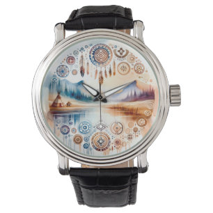 Reloj De Pulsera Mes del Patrimonio Nativo Estadounidense