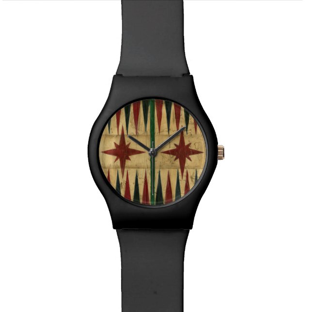 Reloj De Pulsera Mesa de juego de Backgammon antiguo de Ethan Harpe (De cerca)