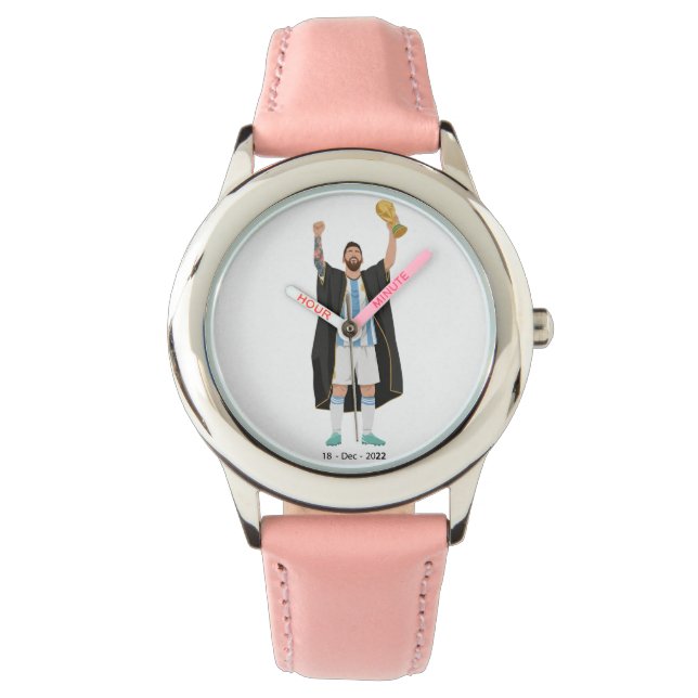 Reloj De Pulsera Messi Campeón del Mundo  (Anverso)