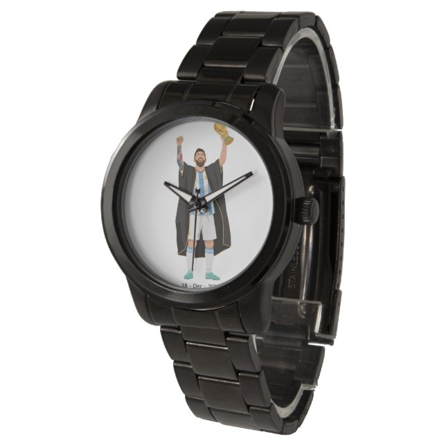 Reloj De Pulsera Messi World Cup Champion  (Angular)