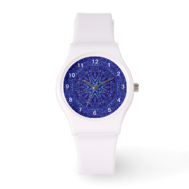Reloj De Pulsera Metálico azul real (Anverso)