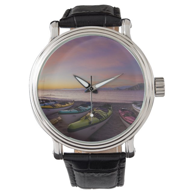 Reloj De Pulsera México, Baja, Mar de Cortez. Kayaks y (Anverso)