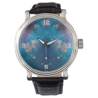 Reloj De Pulsera Mezclar galaxias azul-marina, estrella con océano,