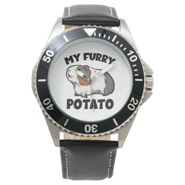 Reloj De Pulsera Mi conejillo de indias de patata peluda (Anverso)