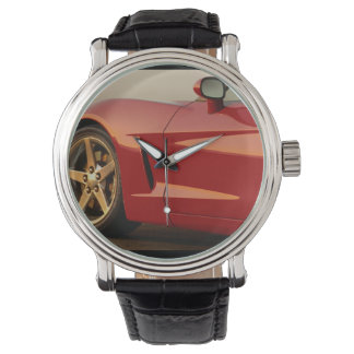 Reloj De Pulsera Mi Corvette rojo