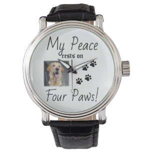 Reloj De Pulsera Mi paz descansa en cuatro varas - Cute Pet Lover C