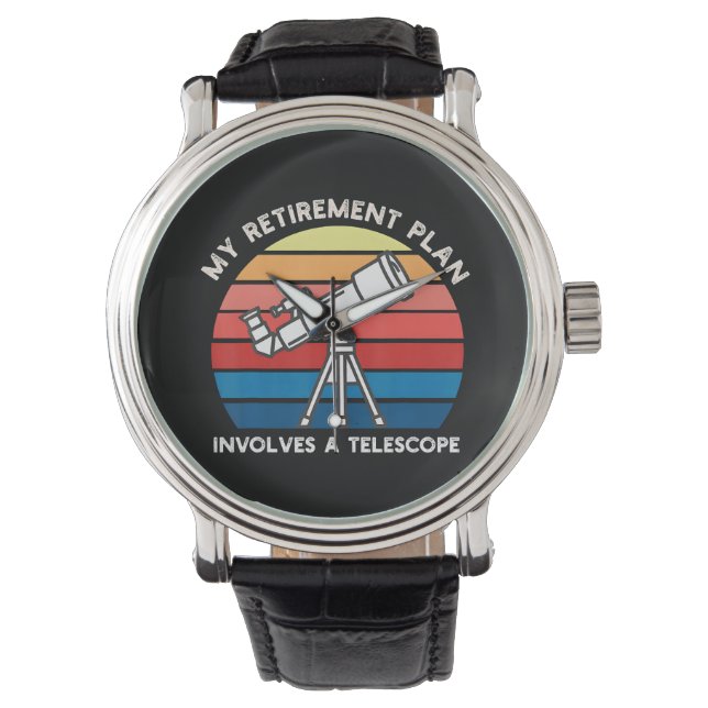 Reloj De Pulsera Mi plan de retiro implica un telescopio (Anverso)
