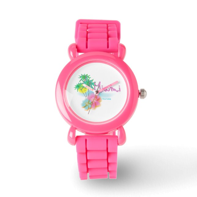 Reloj De Pulsera Miami, Florida (Anverso)